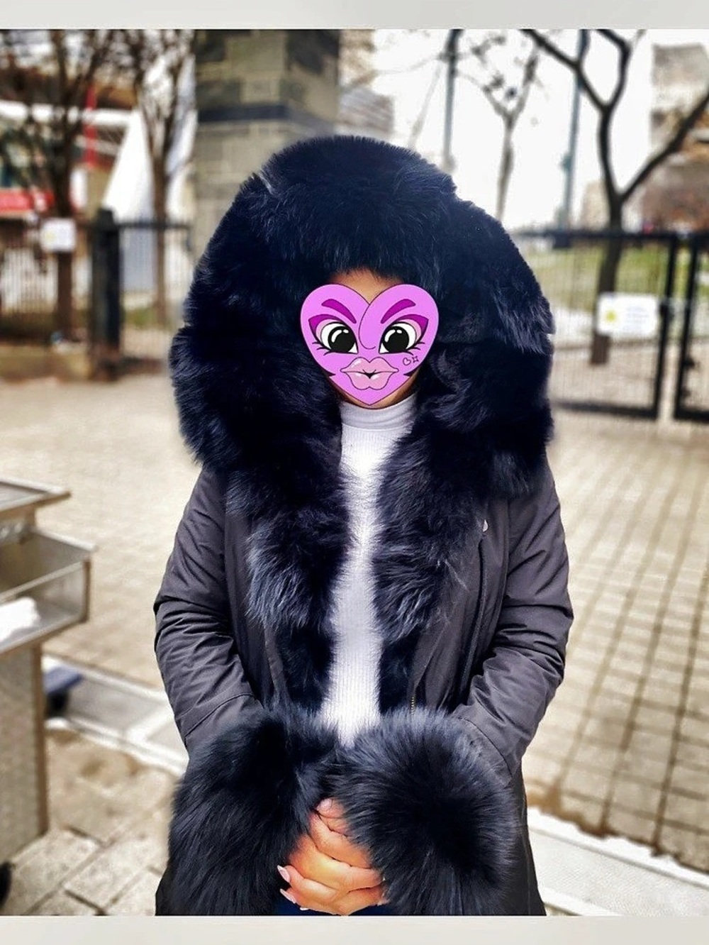 Women's Black Fur Jacket